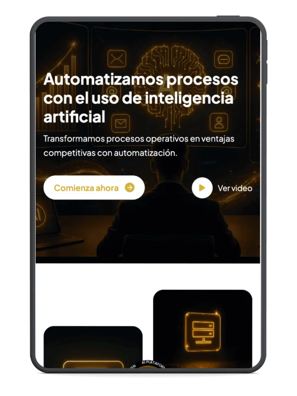 Sitio web para empresa de automatización de procesos con inteligencia artificial