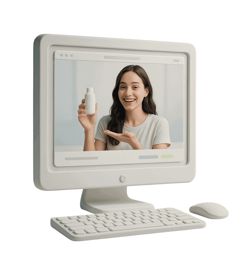 Computador con diseño web representativo del servicio de desarrollo digital de Kualiti