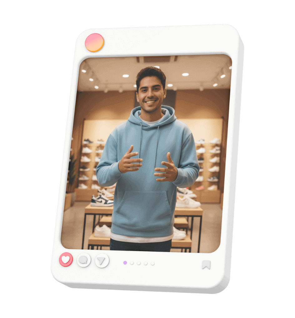 Celular con contenido audiovisual que representa el servicio de videomarketing de Kualiti.